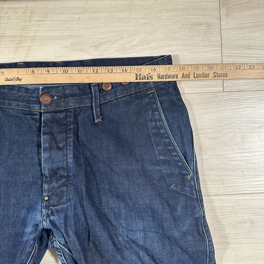 G-Star RAW Arc 3D Slim Tapered Jeans Mens 34x30 Blue Denim Articulated Knee Moto - Picture 5 of 9